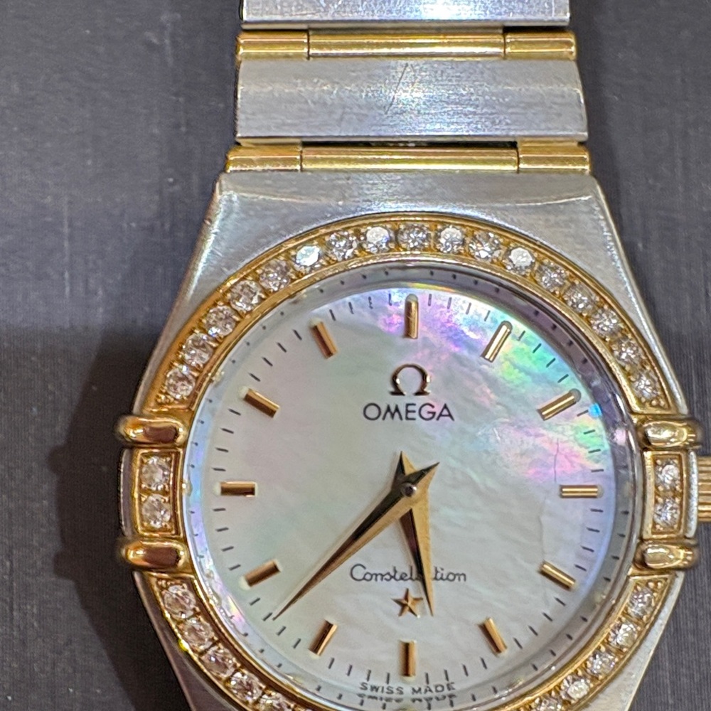 Omega Women's Constellation Watch - Gold and Silver with Diamond Accents . - Picture 11 of 16